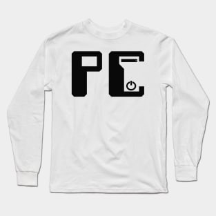 PC black  color Long Sleeve T-Shirt